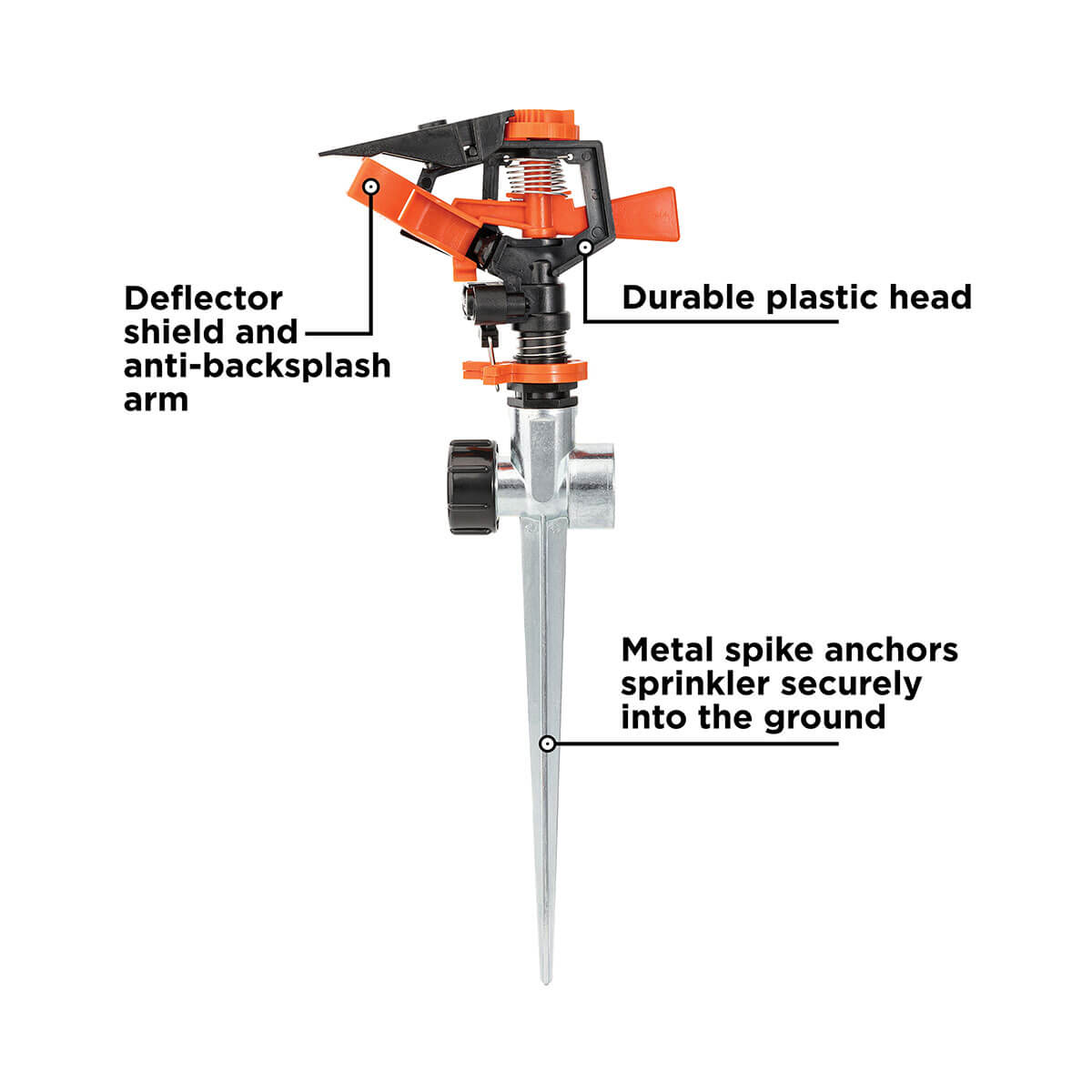 Plastic impact sprinkler – 1/2