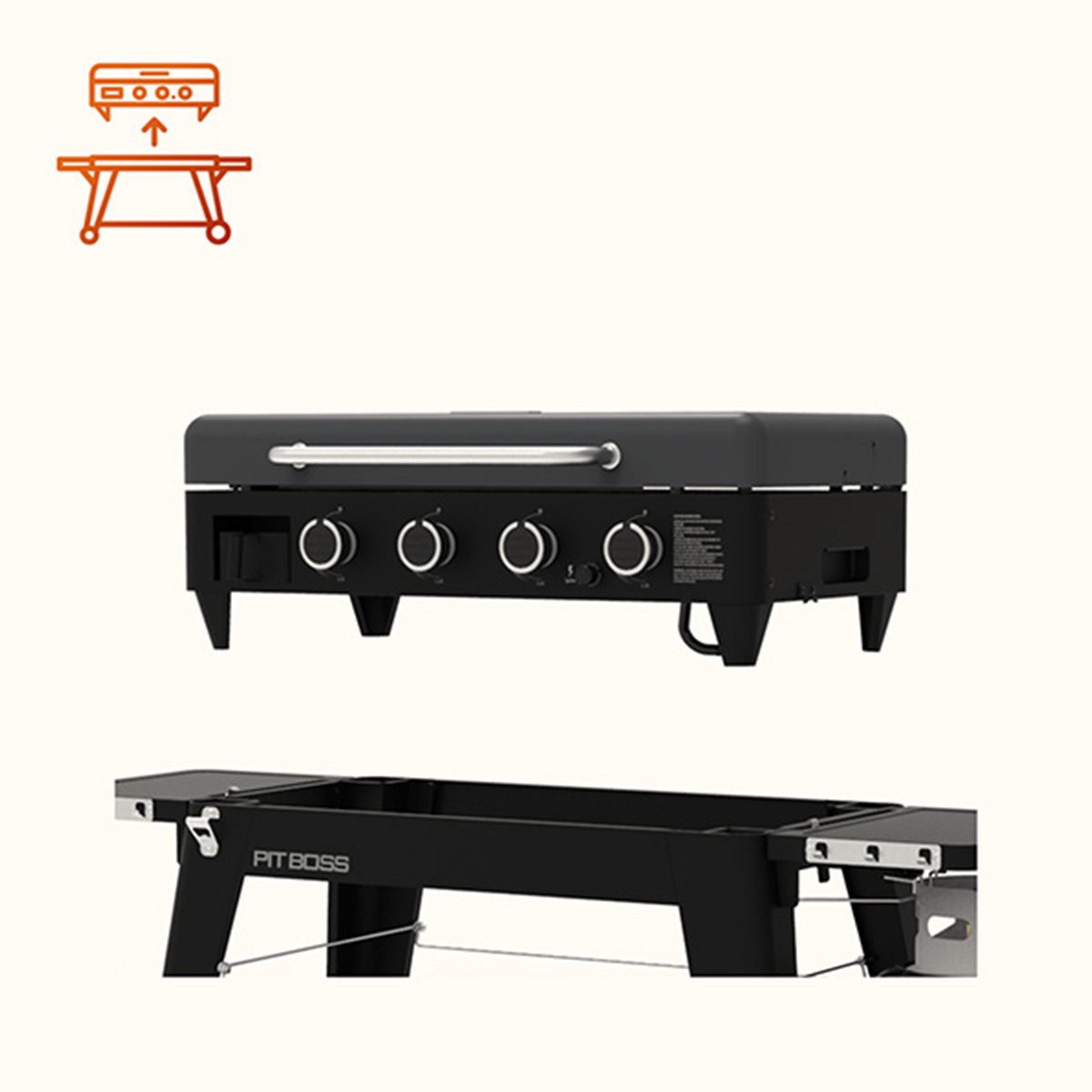 3-Burner Griddle – Non-Stick Plate