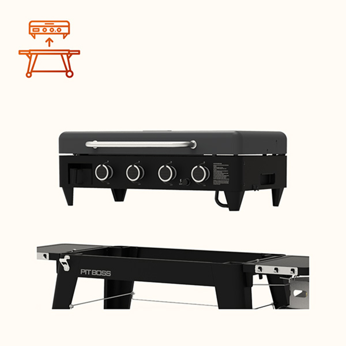 Ambiance Griddle – 4 Removable Burners