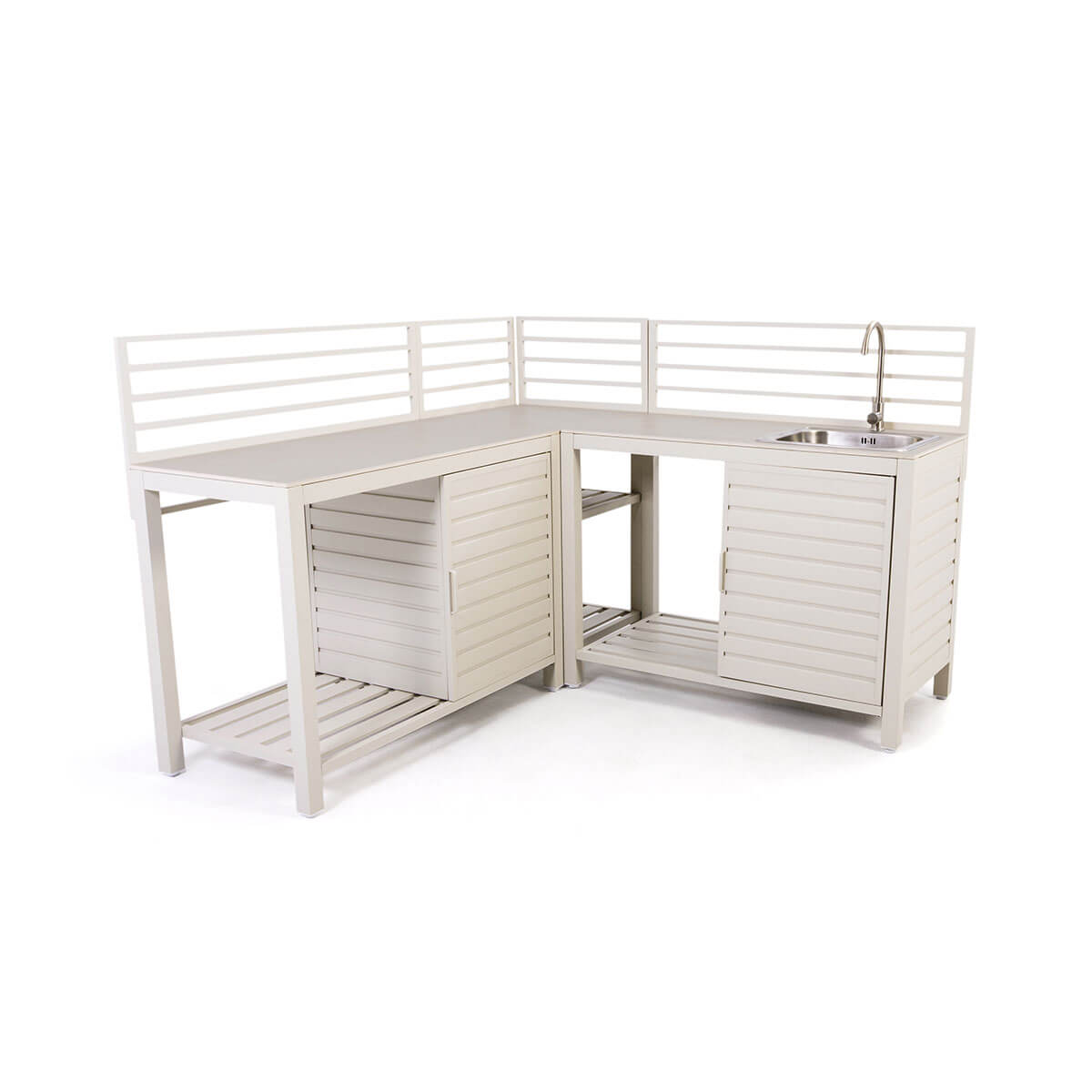 Ensemble de cuisine extérieure - Beige