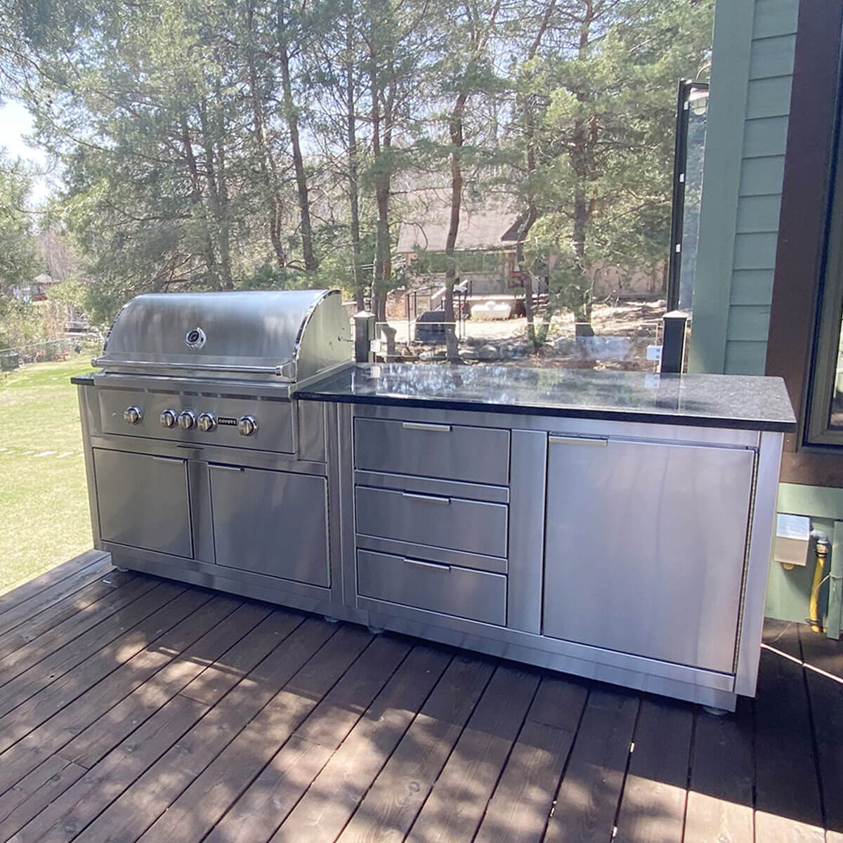Outdoor Kitchen Module with 3 Drawers – 36 1/4