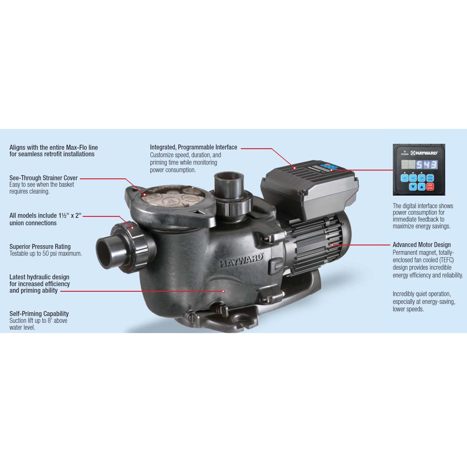 Pompe MaxFlo à vitesse variable de Hayward