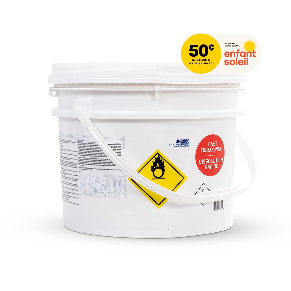 Chlore en granules à dissolution rapide 70% - 15 kg