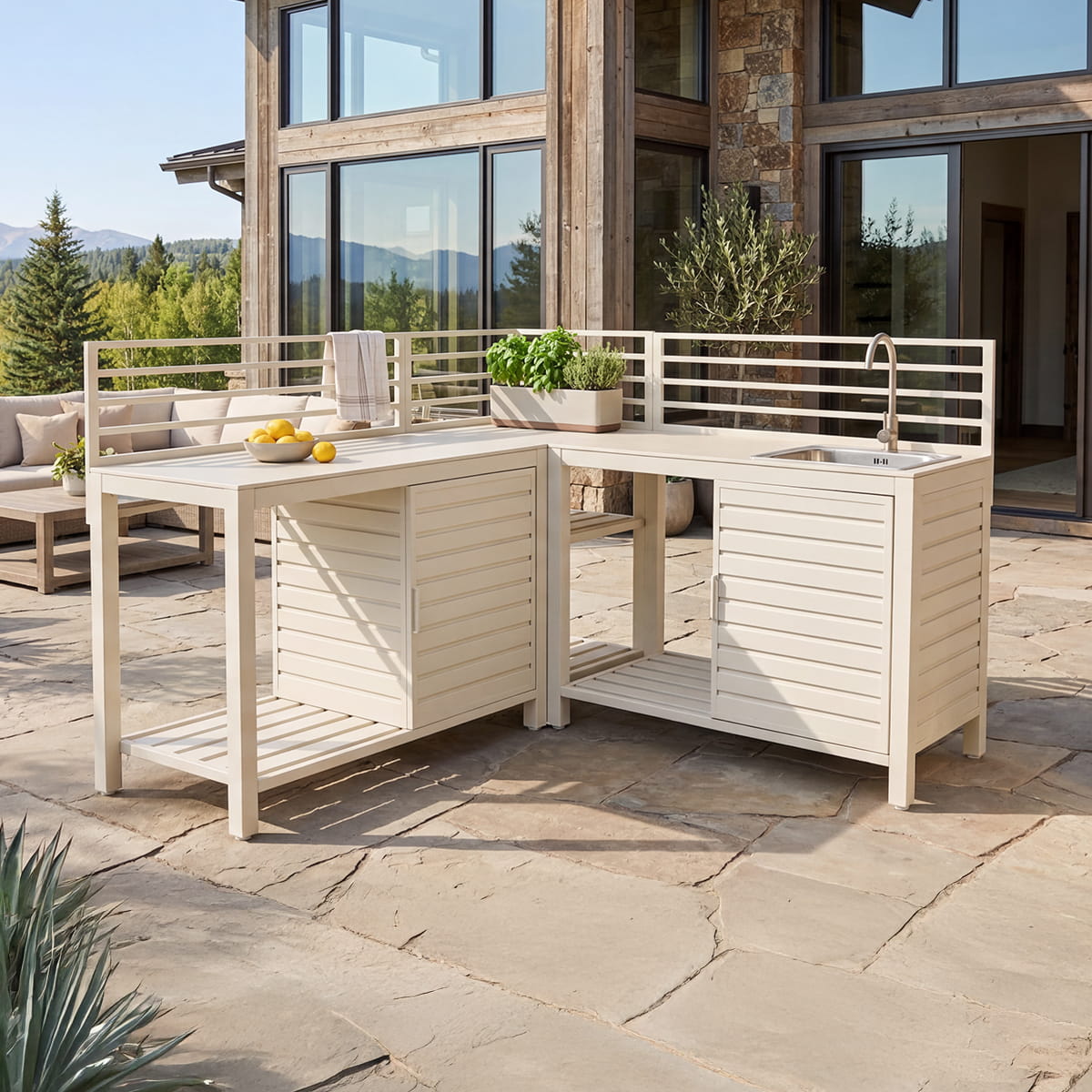 Outdoor Kitchen Set – Beige