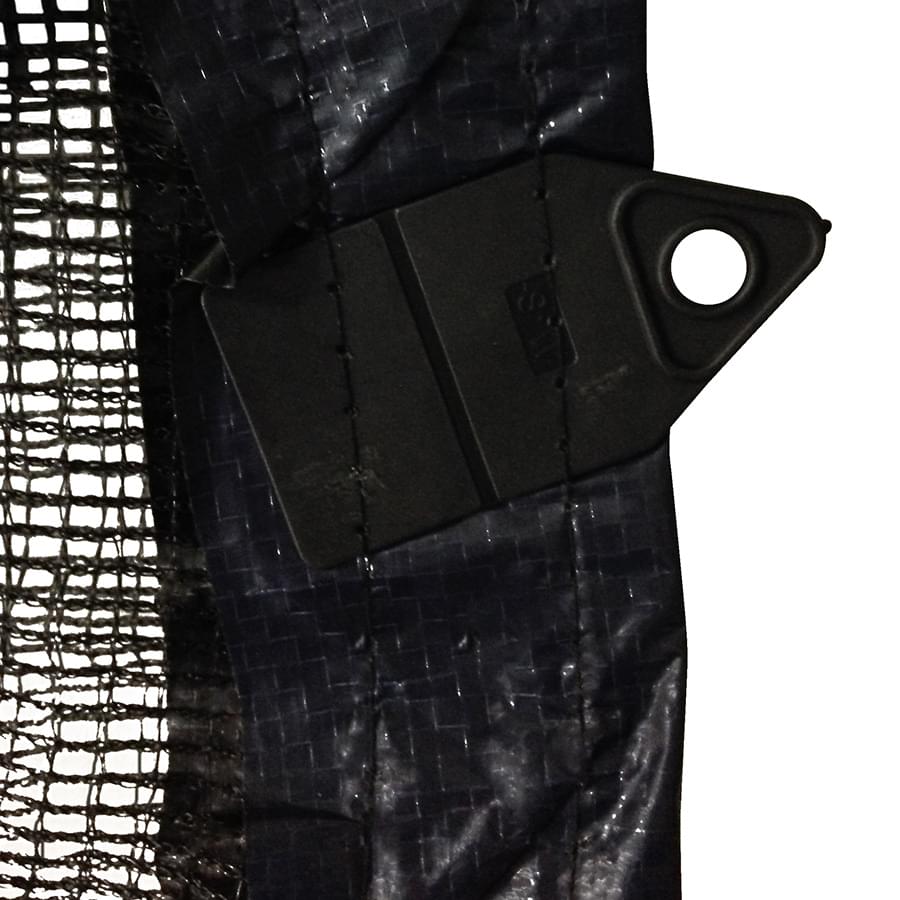 Couverture de feuilles en maille ovale de 18 x 36 pieds avec ourlets