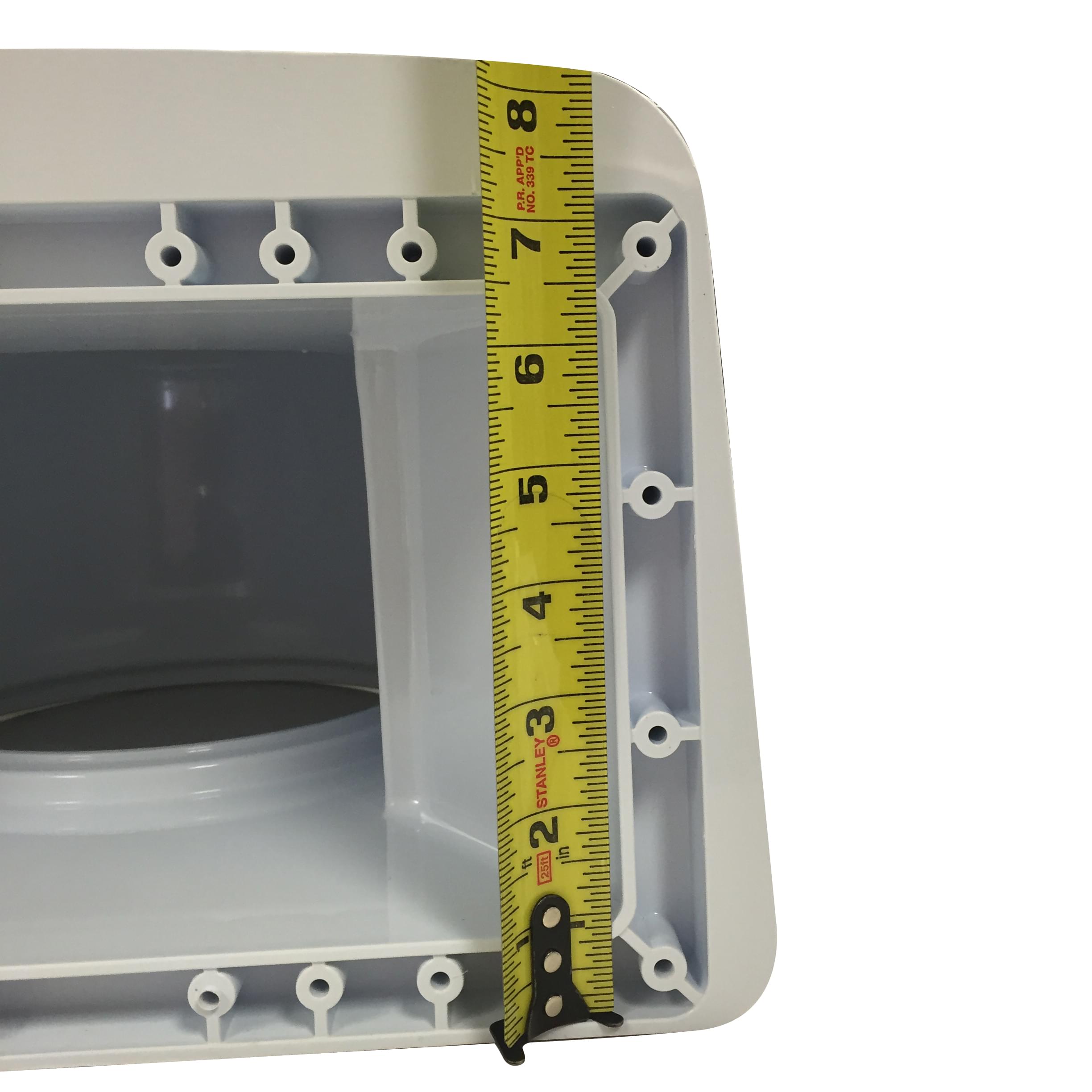 12 inch Wide Mouth Above Ground Skimmer and Return Jet Kit (White)