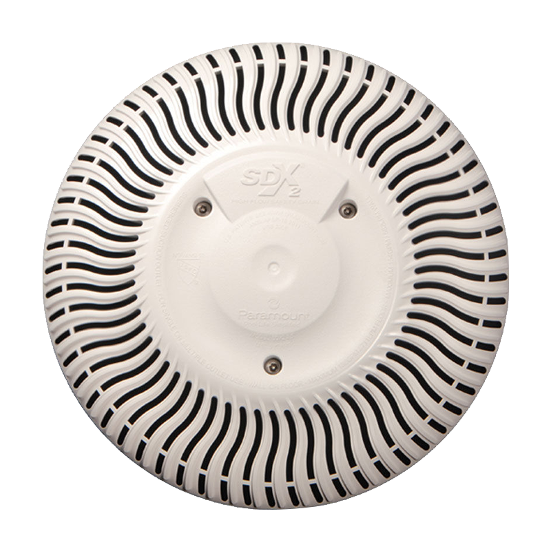 Drain de sécurité en vinyle SDX2, paquet de 2 - blanc