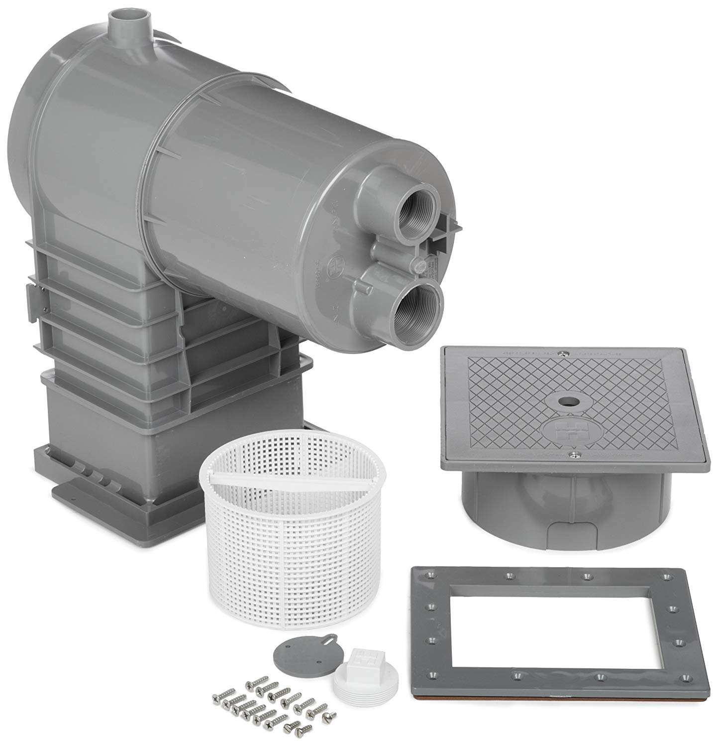 Hayward - SKIMEXSINGDGR - 1 1/2 Inch Auto-Skim Skimmer with Outside Mount (Dark Grey)