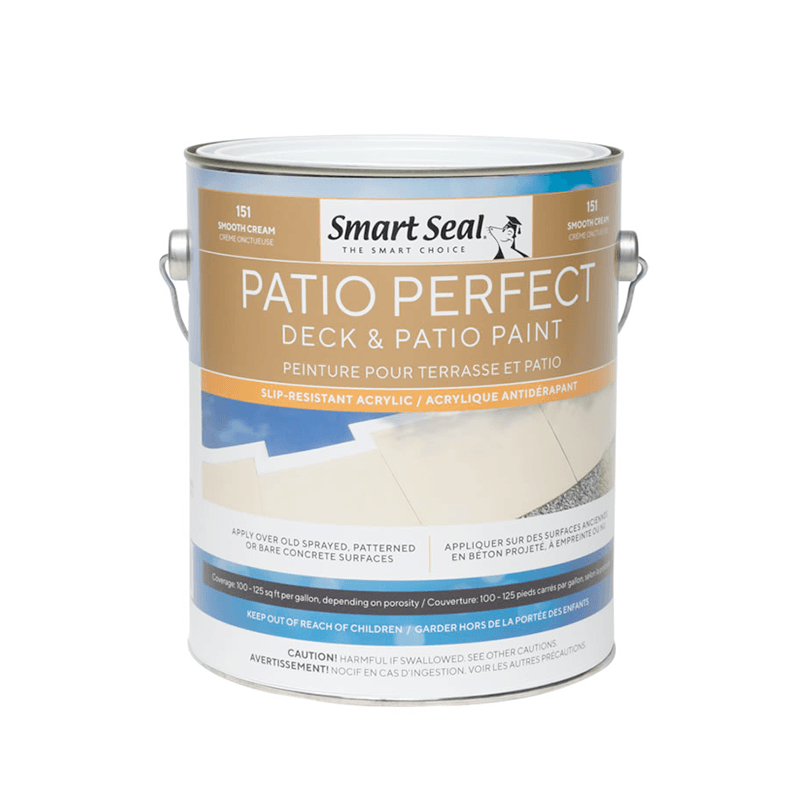 Smart Seal Patio Perfect Acrylic Deck Paint (Smooth Cream, 1 Gallon)