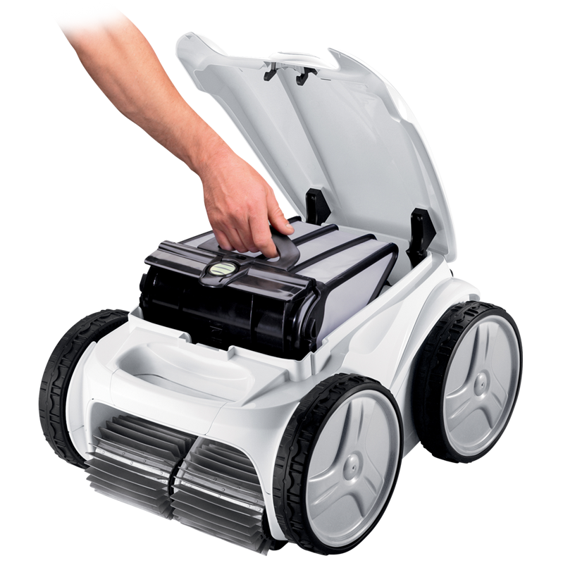 Robot nettoyeur de piscine Polaris P965iQ WiFi avec 4 roues motrices et contrôle iAquaLink