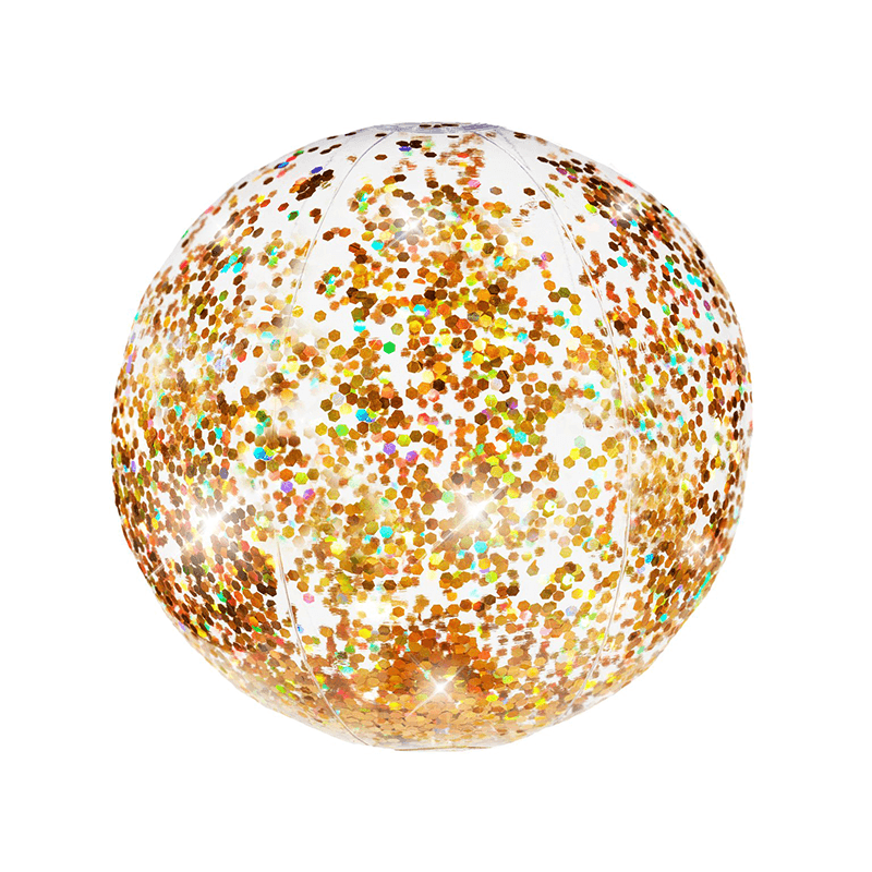 Gold Pool Candy Glitter Jumbo Beach Ball