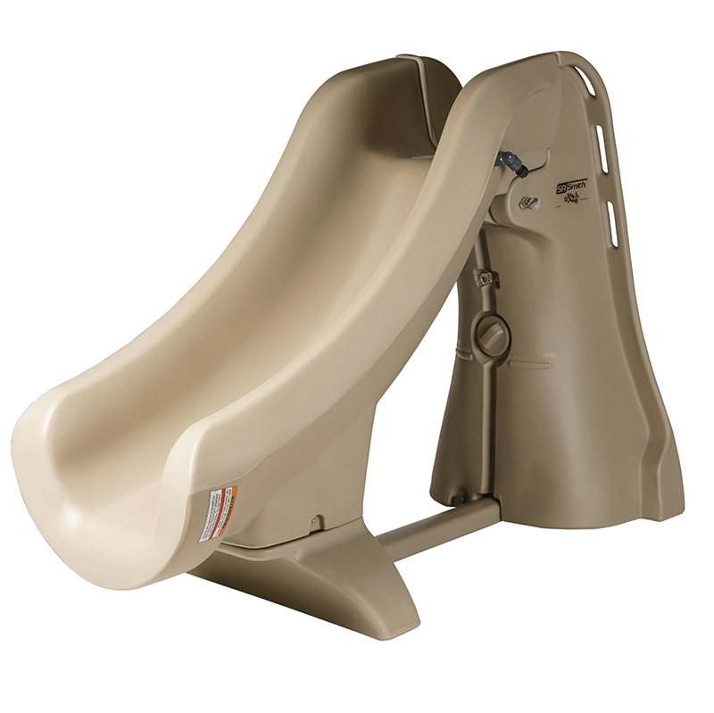 Toboggan de piscine creusée amovible et sécuritaire SlideAway (Taupe)