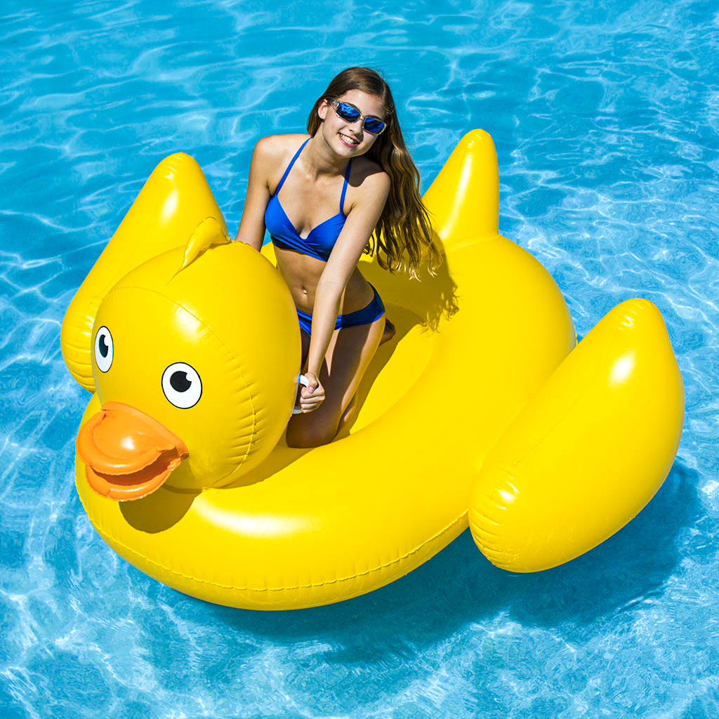 Flotteur géant pour piscine Lucky Ducky
