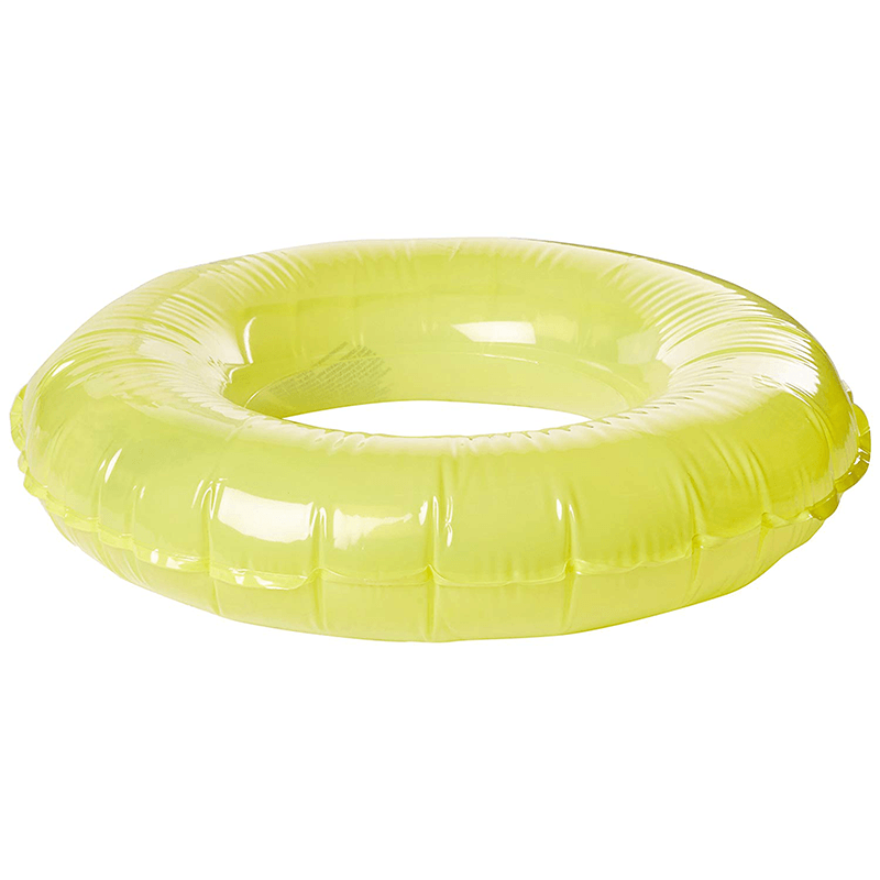 Anneau de bain de piscine brillant de couleur jaune (30 pouces)