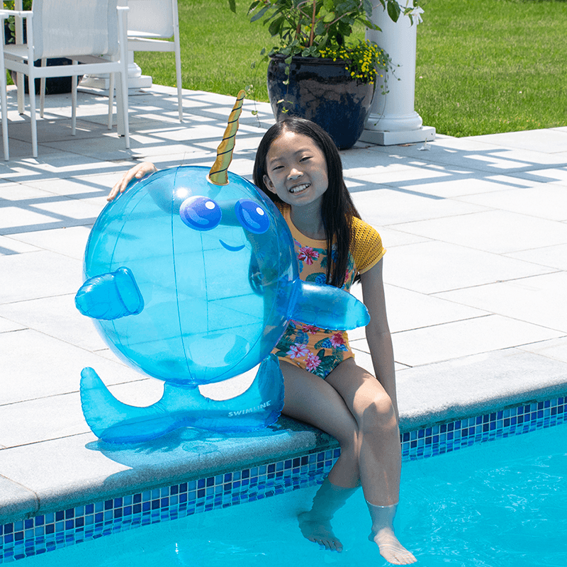 Narwhal Inflatable Pool and Beach Ball