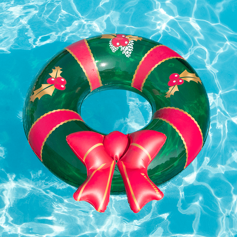 Christmas Wreath Inflatable Pool Ring