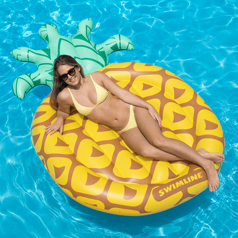 Flotteur pour piscine en forme de tranche d'ananas