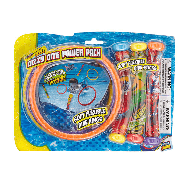 Jeu de plongée Splash dizzy (3 anneaux et bâtons de plongée)
