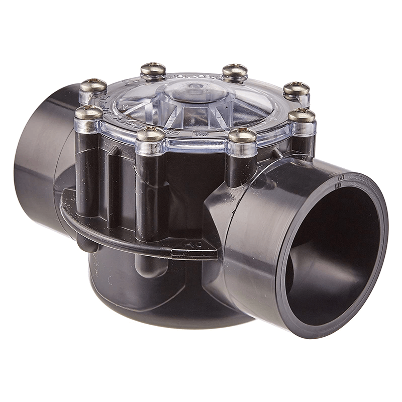180 Degree Straight Check Valve 1.5 or 2 Inch