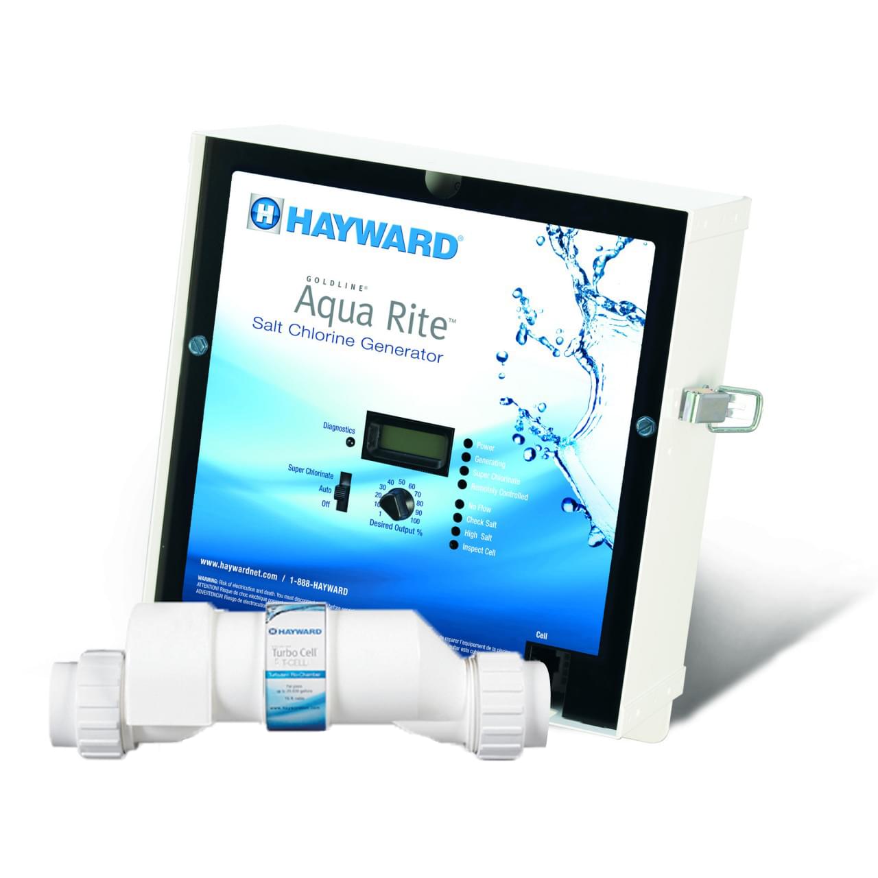 Générateur de sel et cellule Aqua Rite de Hayward de 25 000 gallons