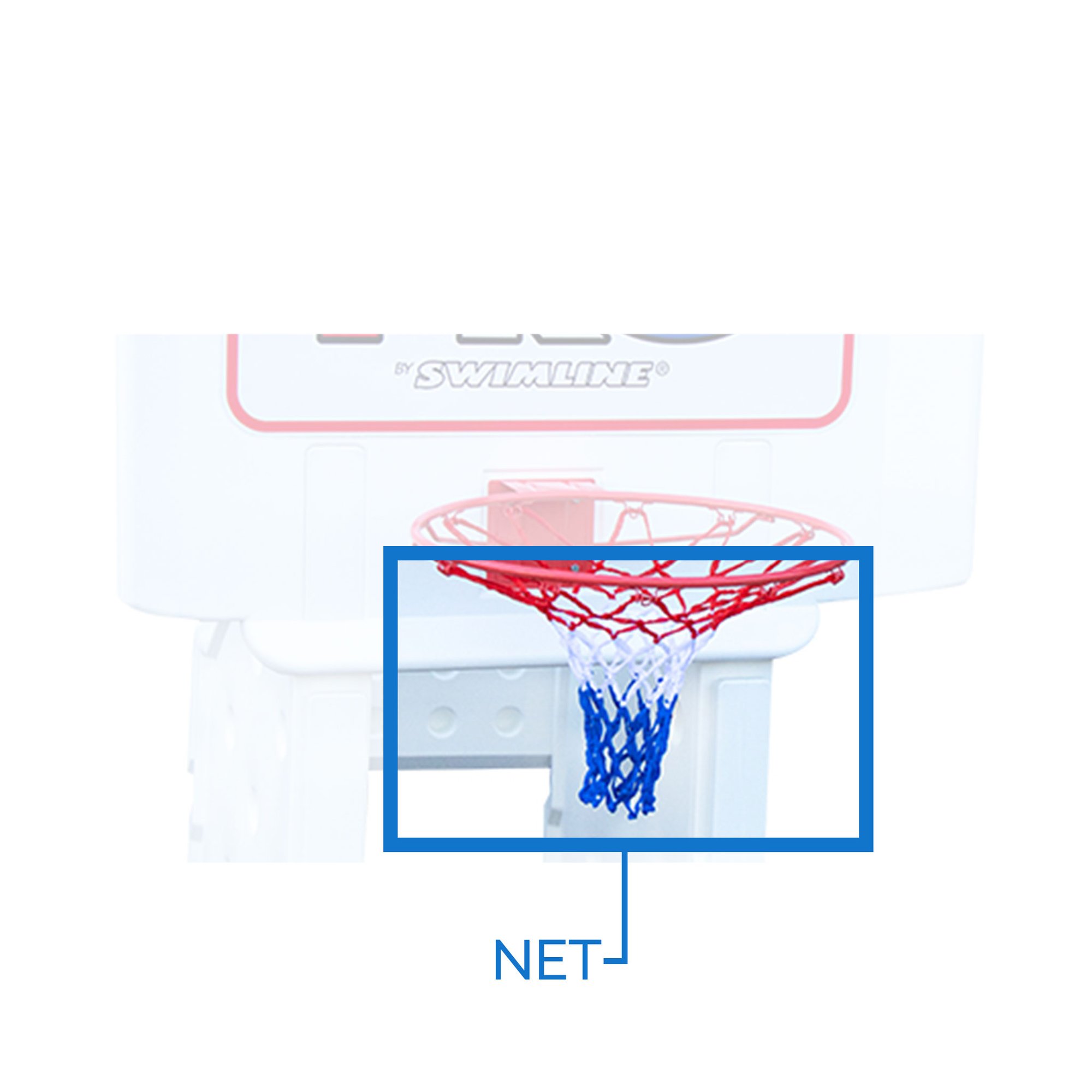 Filet de remplacement 9195NET pour le basketball de piscine CoolJam Pro