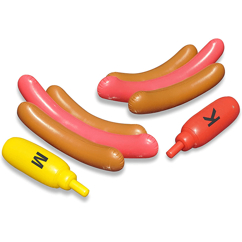 Hot Dog Battle Ride-On Pool Float