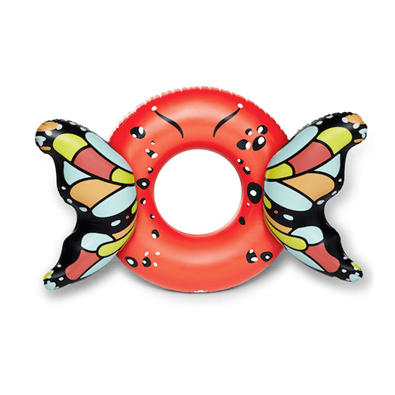Discontinued Giant Scarlet Red Butterfly Wings Pool Ring Float