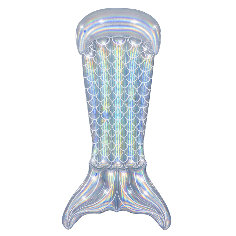 Iridescent Glimmer Mermaid Tail Ride On Pool Lounger