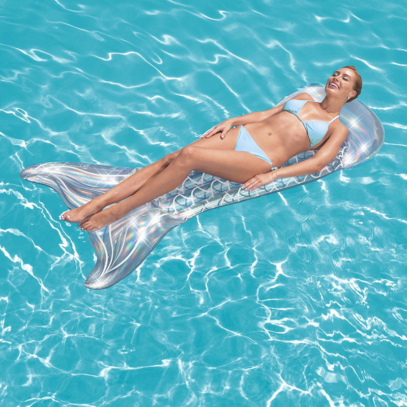 Flotteur en queue de sirene iredescent