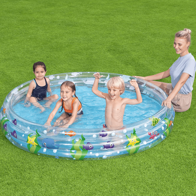 6 Foot Round 3 Ring Kiddie Splash Pool
