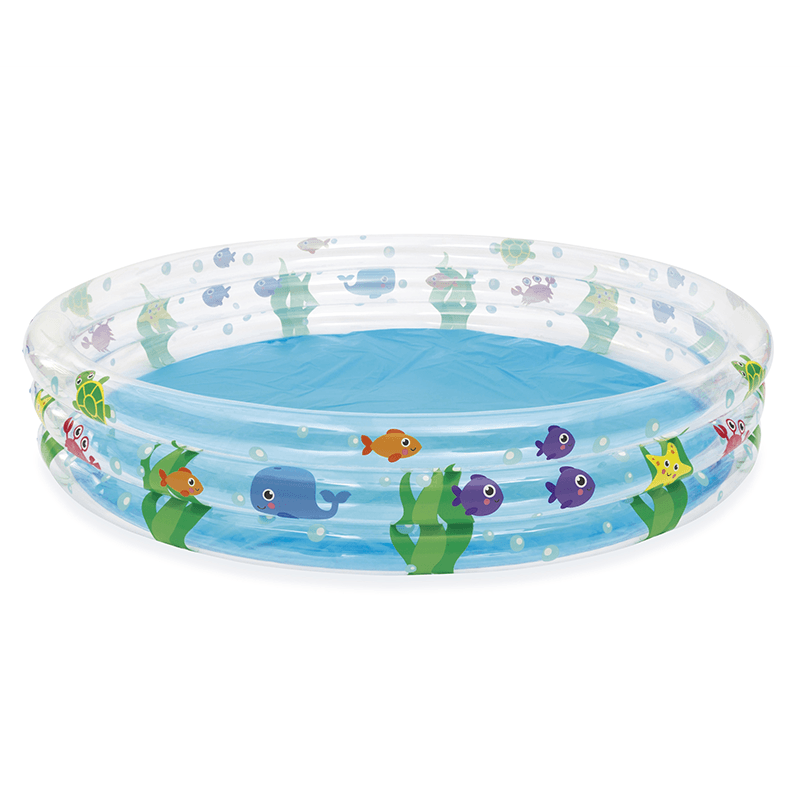 6 Foot Round 3 Ring Kiddie Splash Pool