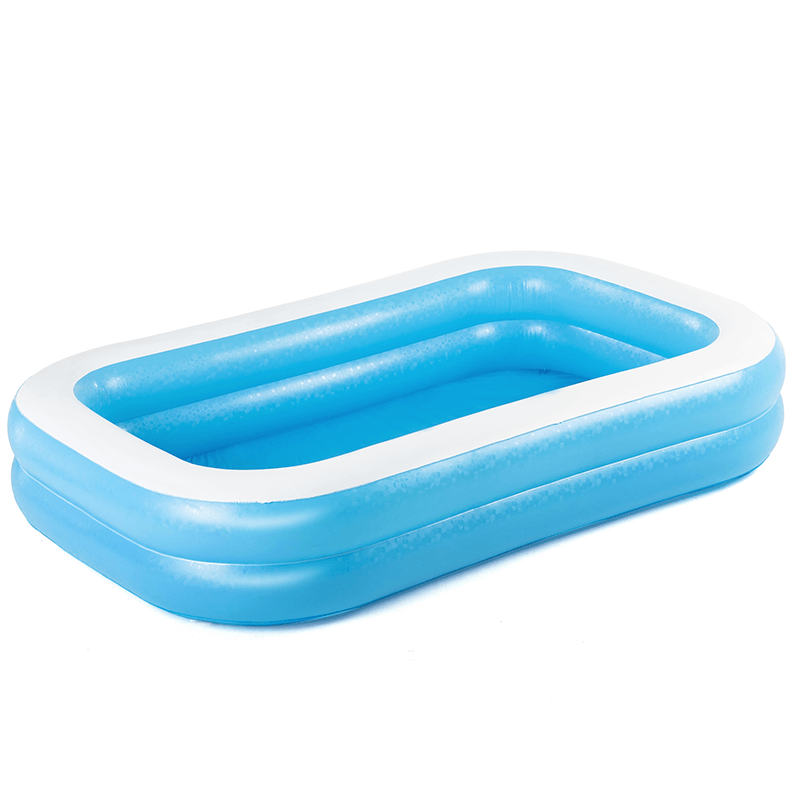 Pataugeoire pour enfants rectangulaire bleue de 8,5 pi