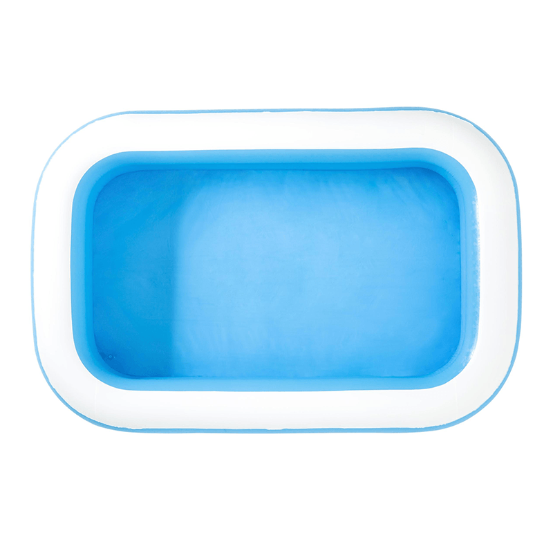 Pataugeoire pour enfants rectangulaire bleue de 8,5 pi