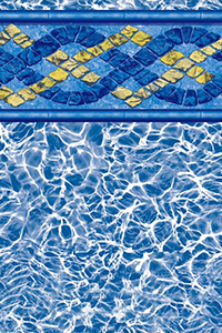 Toile accrochée Kayak Cypress rectangulaire de 12 x 24 pieds pour piscine d'une hauteur de 48 pouces