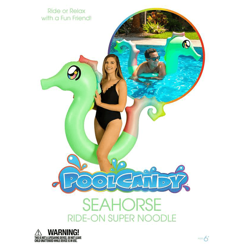 Nouille de piscine hippocampe à roulettes de Pool Candy