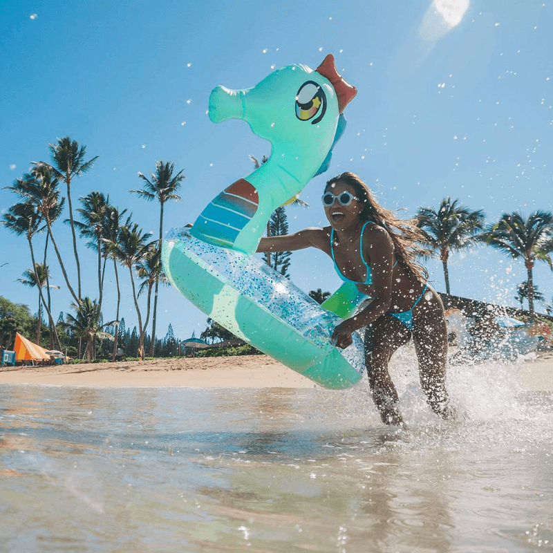 Pool Candy 48 Inch Glitter Seahorse Pool Tube