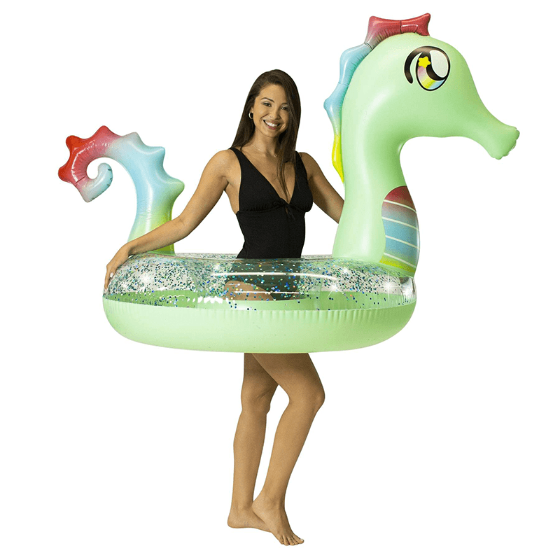 Pool Candy 48 Inch Glitter Seahorse Pool Tube
