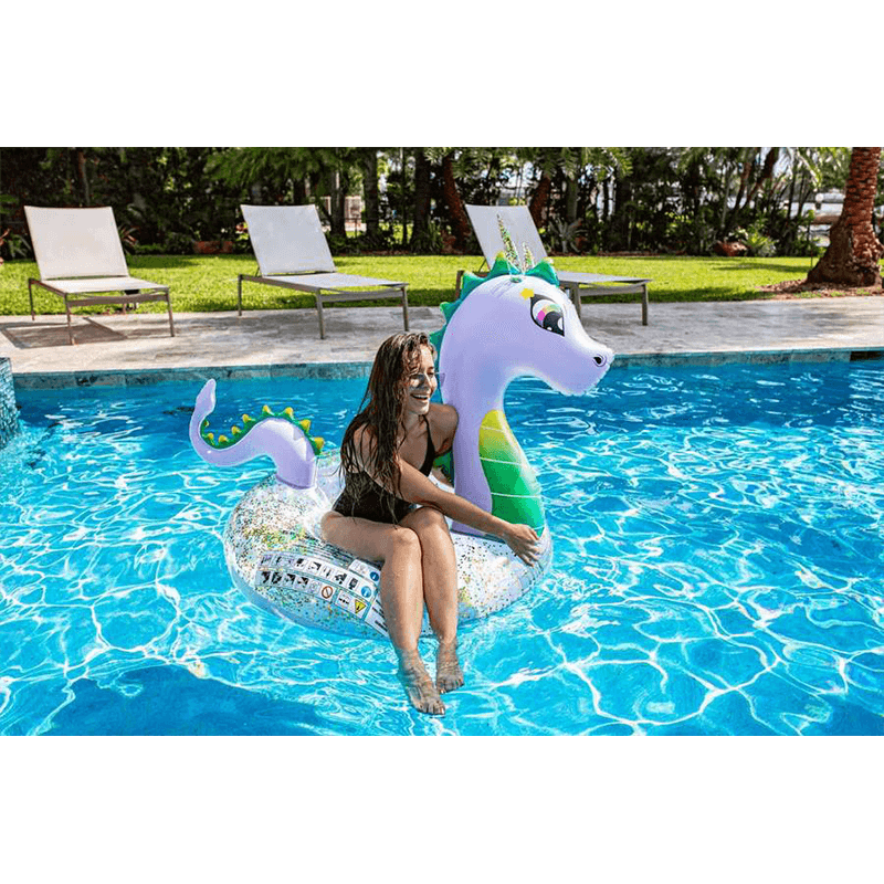Pool Candy 48 Inch Glitter Dragon Pool Tube