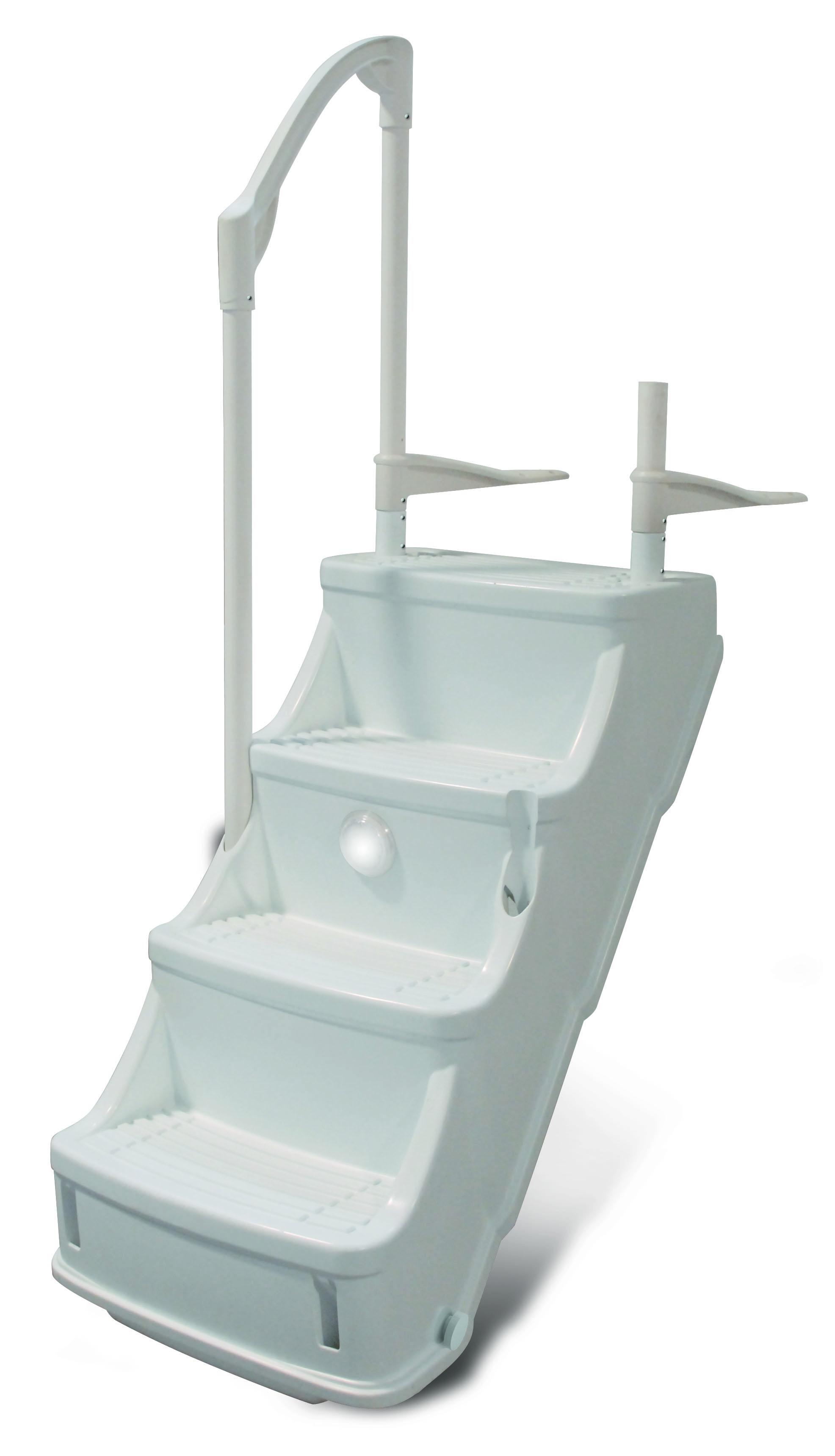 Olympic Drop In Step with 1 Hand Rail (White)