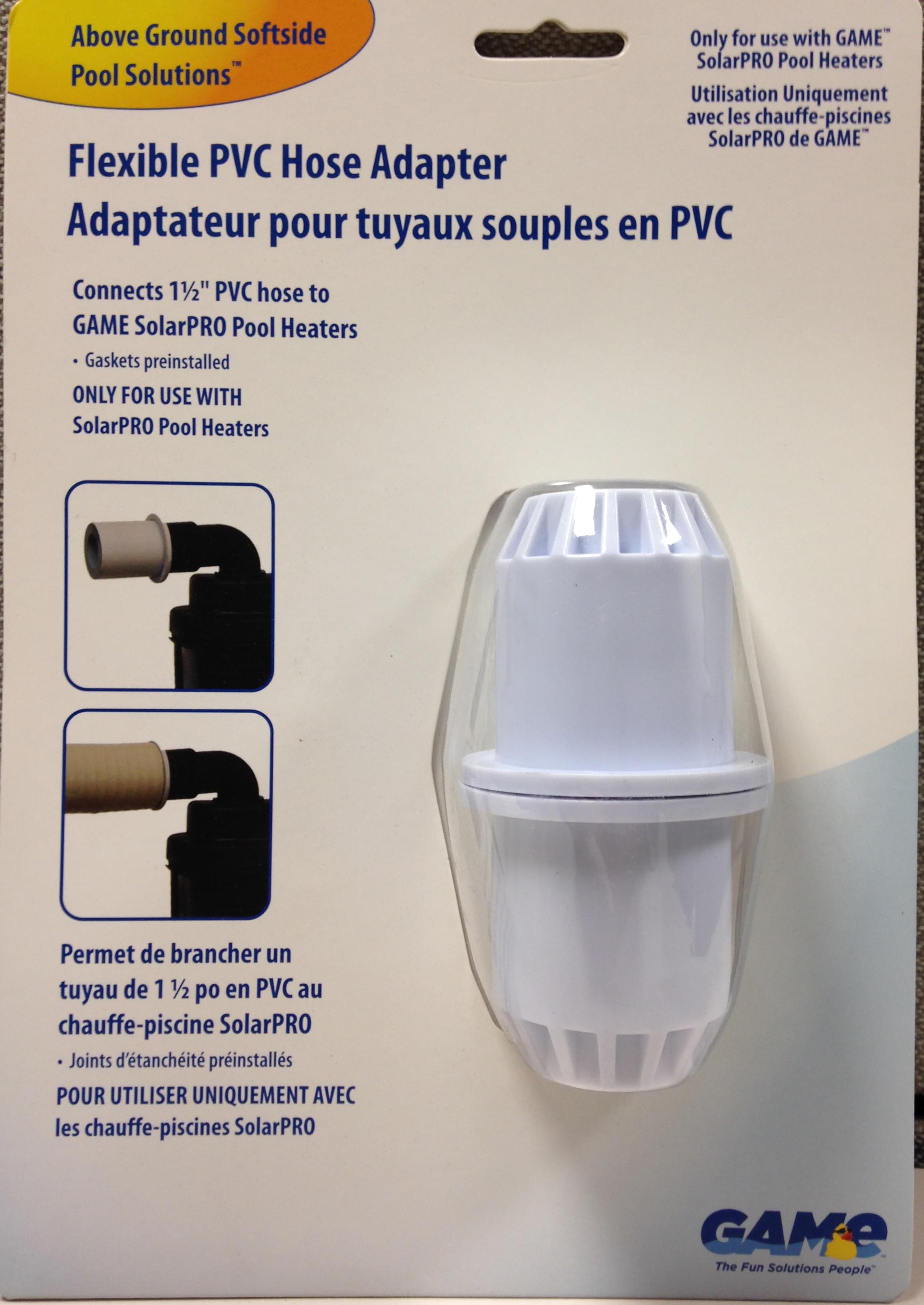 Adaptateur pour tuyau de chauffage solaire GAME en PVC à la norme industrielle de 1,5 pouce