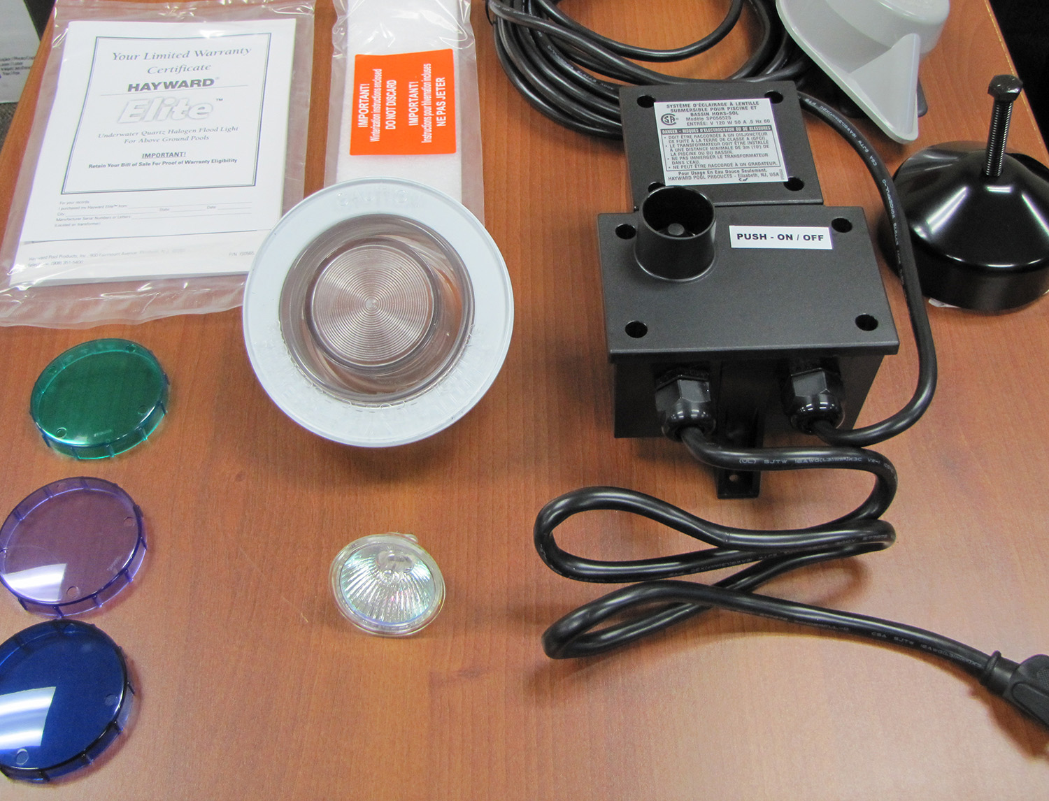 Discontinued Hayward Underwater Light for Above Ground Pools