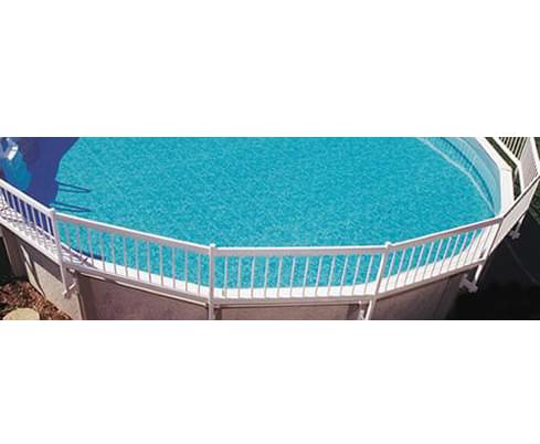 Kit de clôture de piscine hors terre GLI blanc (Kit B - 3 sections)