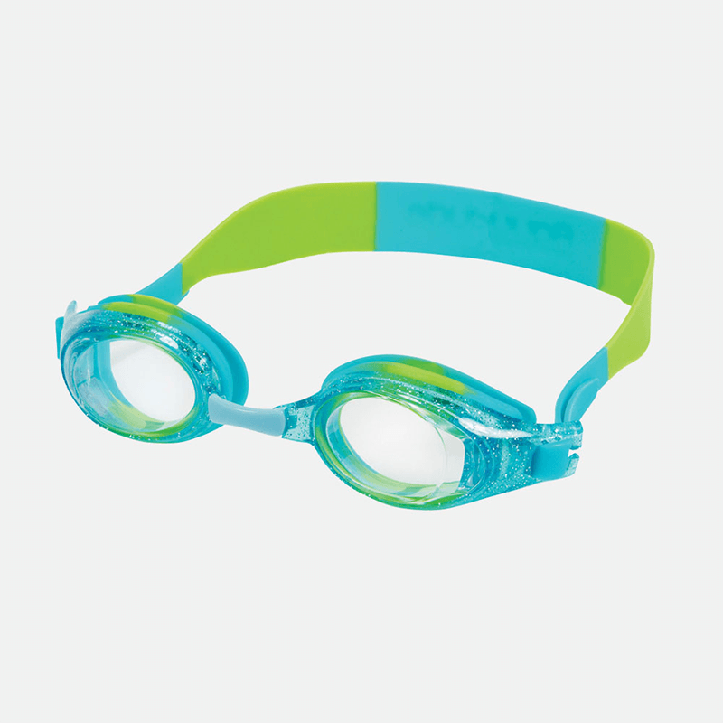 Child Anemone Jr Clear / Aqua Sparkly Swim Goggles