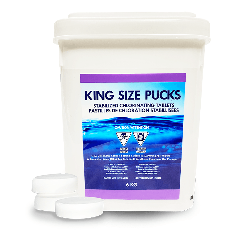 King Size Stabilized Chlorine Pucks (6 Kg Pail)