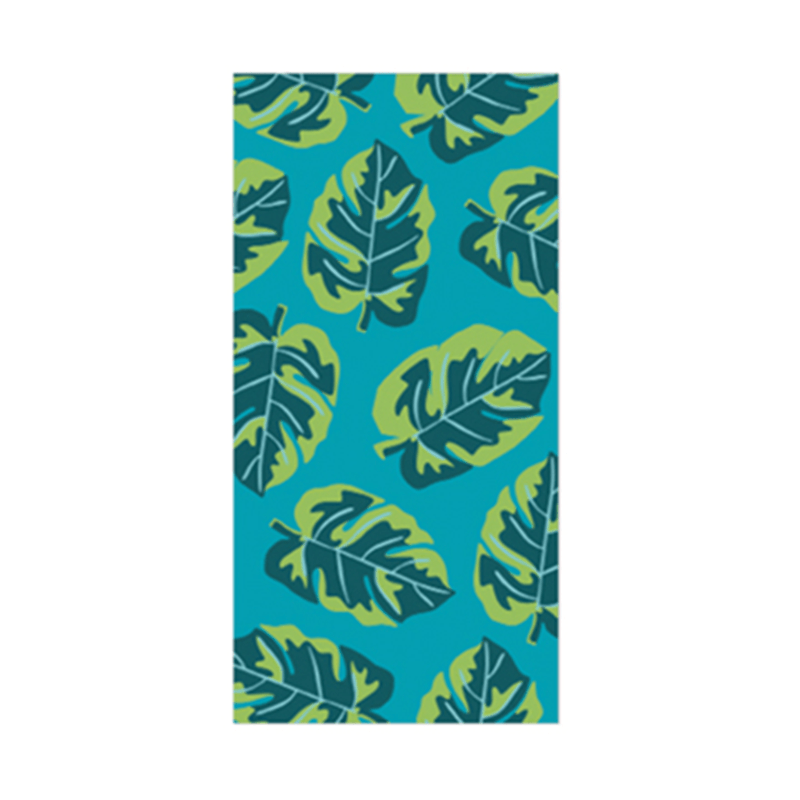 Serviette de piscine et de plage feuilles de bananier (30 x 60 pouces)