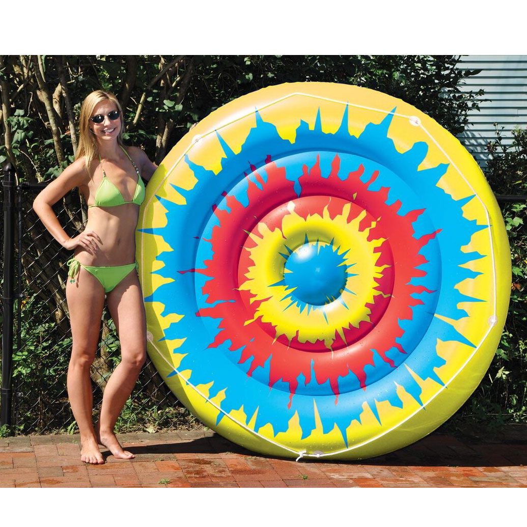 Tie Dye Island Pool Float