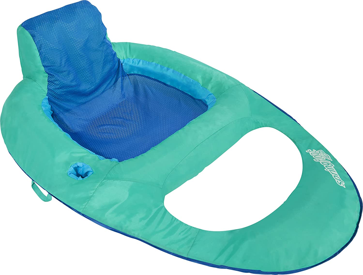 Chaise longue Spring Float avec valve HyperFlate (Aqua) Club Piscine