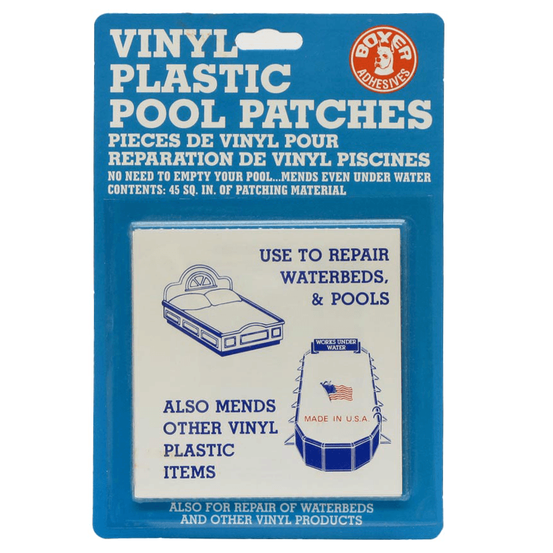 Écussons de piscine en plastique de vinyle (40 po² total)