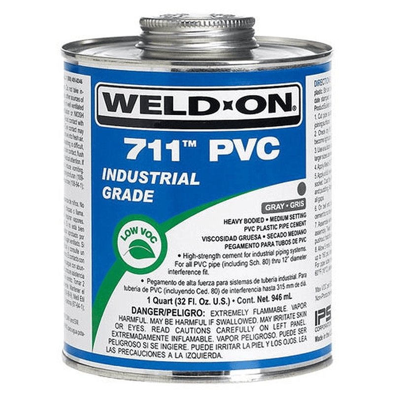 Weld On 12164 IPS 711 PVC Glue (1 Pint, Gray Colour)