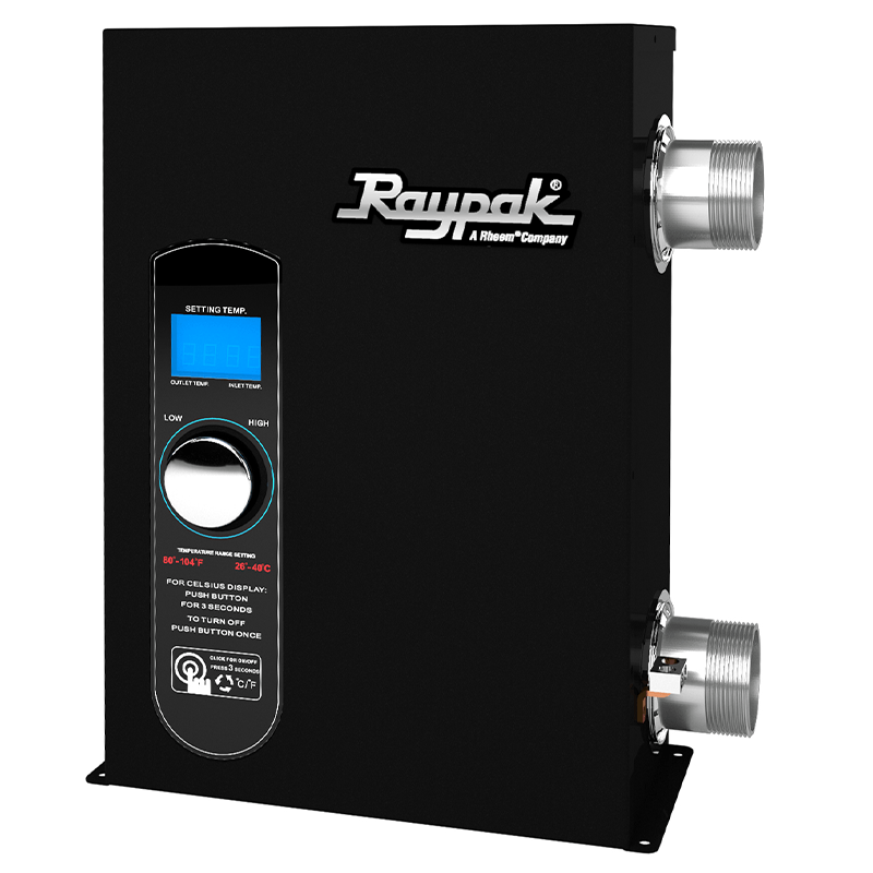 Chauffe-piscine et spa de 11 kW électrique numérique en titane de RayPak